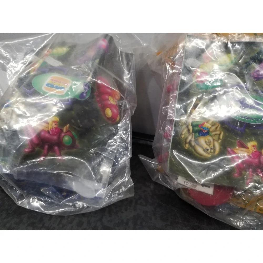 Vintage 1998 Burger King Kids Club Bug Riders Toy Lot Set of 3 Sealed New